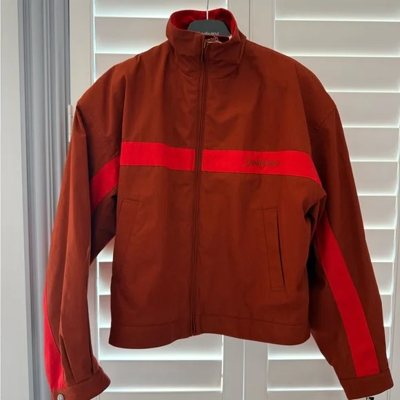 SAINT LAURENT JACKET IN COTTON COGNAC - Picture 3 of 17